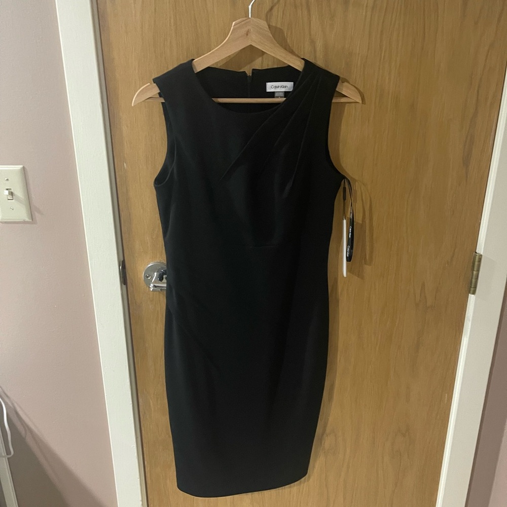 NWT Calvin Klein Black Sheath Dress